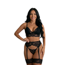 Conjunto Lingerie Trio Renda e Perneira - Compre 1 Leve 2
