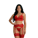 Conjunto Lingerie Trio Renda e Perneira - Compre 1 Leve 2