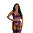 Conjunto Lingerie Trio Renda e Perneira - Compre 1 Leve 2