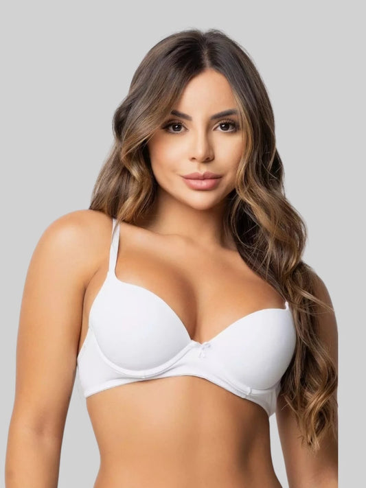 01-Sutiã Básico Aurelly Push Up – Conforto e Sustentação